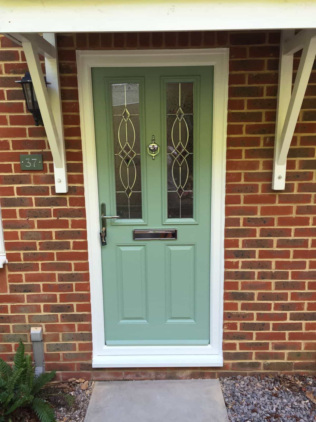 chartwell green 2 panel 2 square composite door